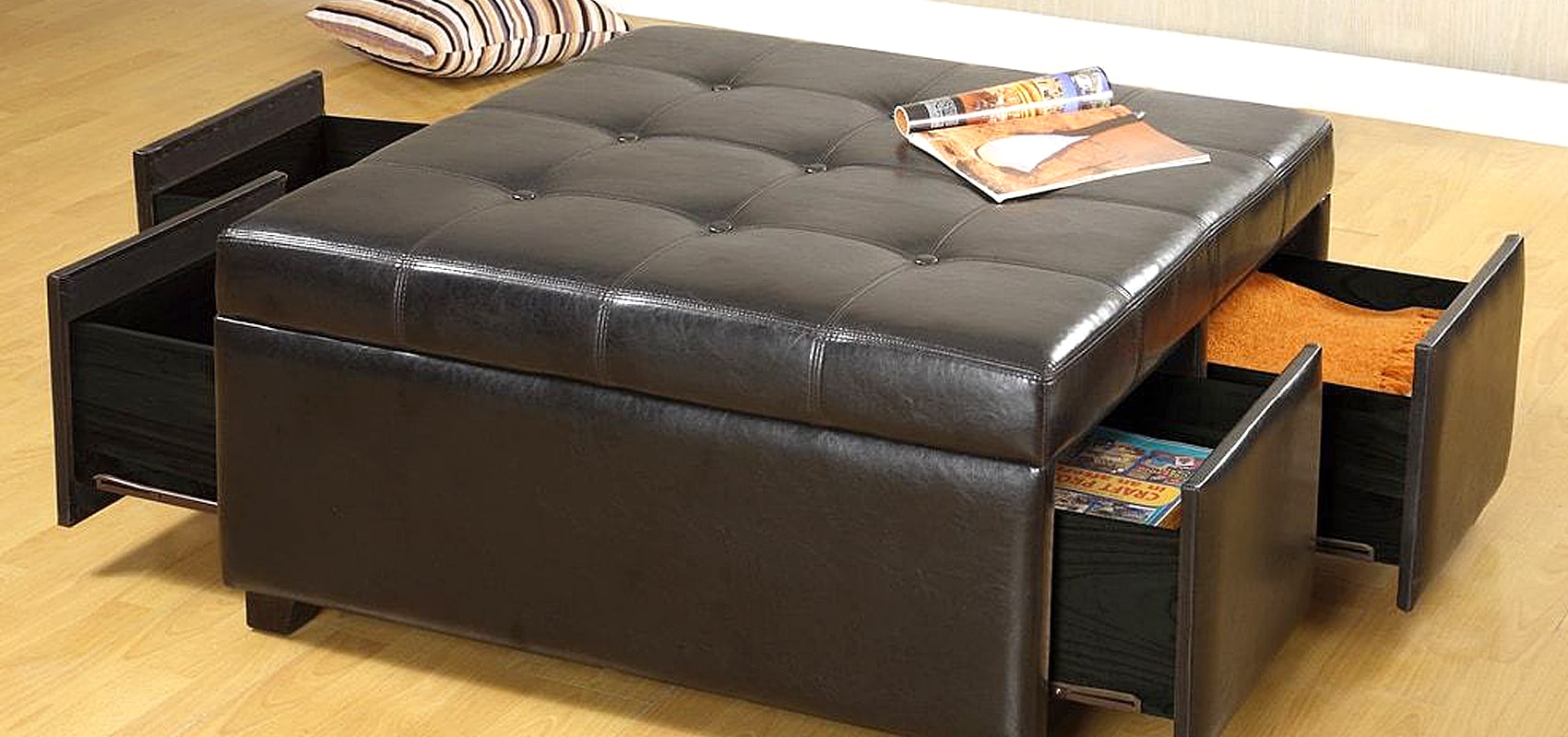Large Ottoman with Storage