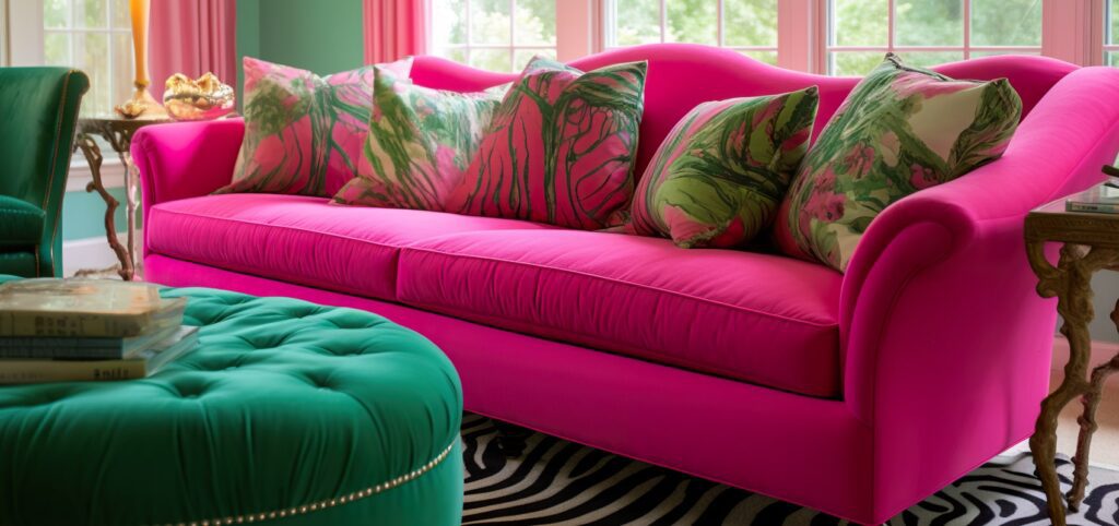 Hot Pink Couch | Hot Pink Couches | Hot Pink Sofa