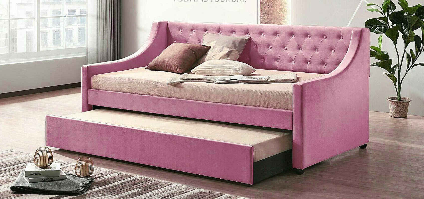 Pink Sofa Sleeper | Pink Sofa Bed | Pink Couch Bed