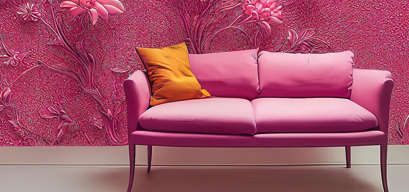 Small Pink Sofa | Small Pink Couch | Pink Loveseat