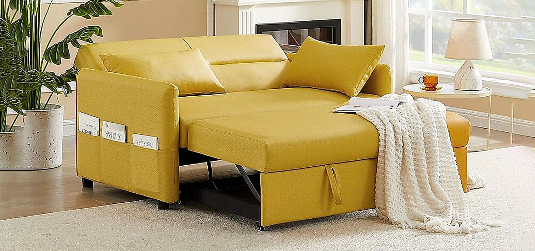 Yellow Sofa Sleeper | Yellow Sofa Bed | Yellow Couch Sleeper: Versatility and Style