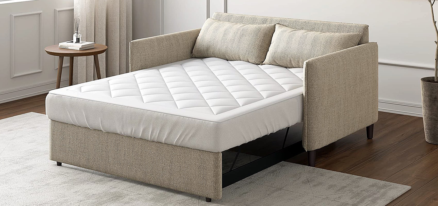 White Sofa Bed | White Sofa Sleeper | White Couch Sleeper | White Couch Bed