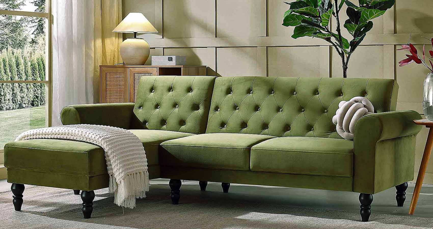 Moss Green Couch | Moss Green Sofa: Bringing Nature's Tranquility Indoors