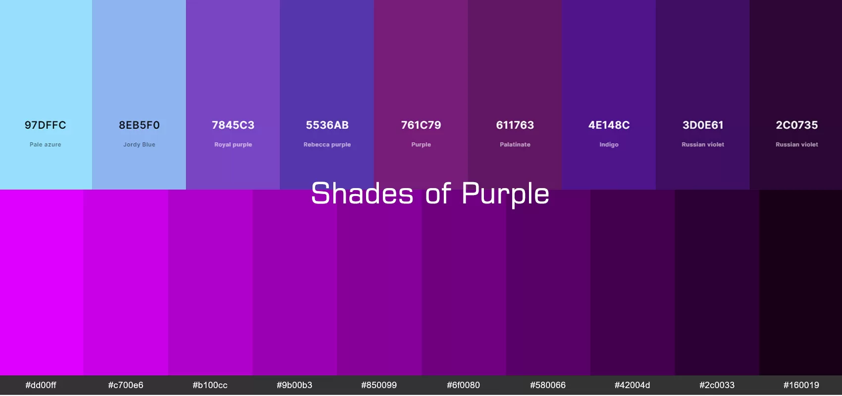 Purple Color | Shades of Purple