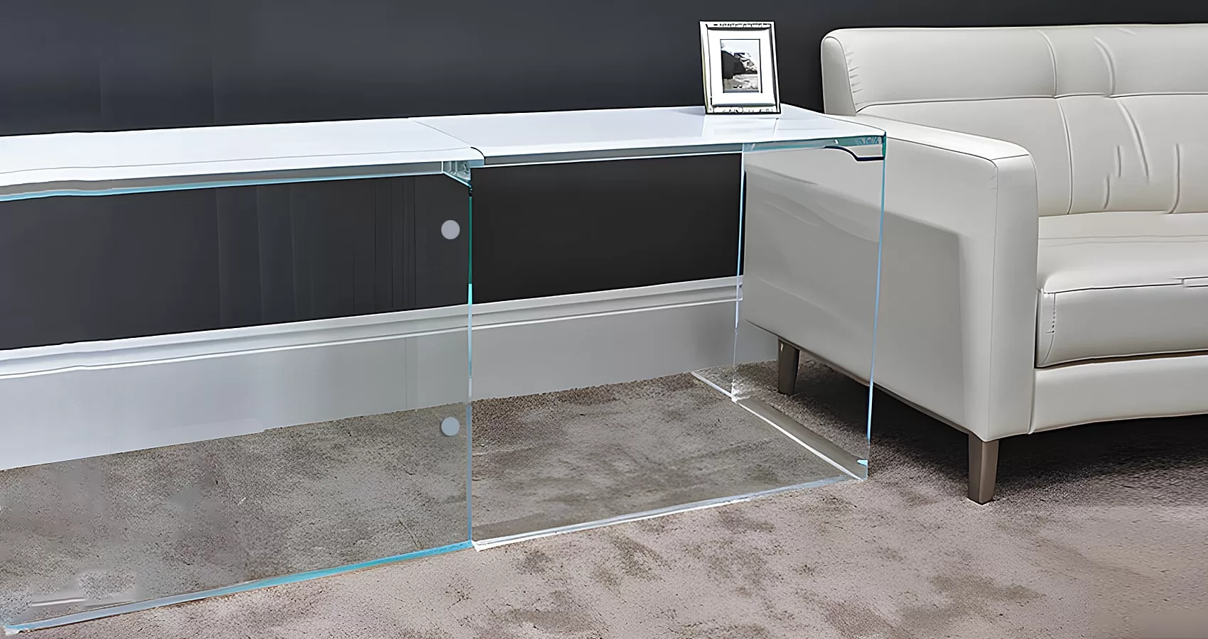 Glass Modern Sofa Table