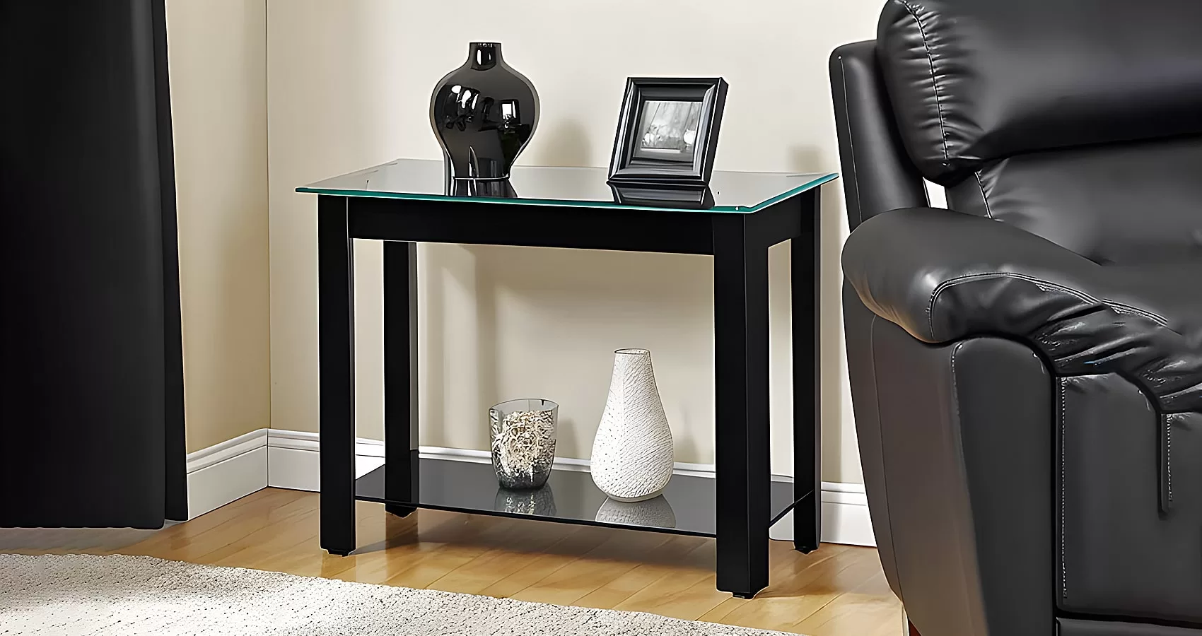 Small Glass Console Table | Small Glass Sofa Table