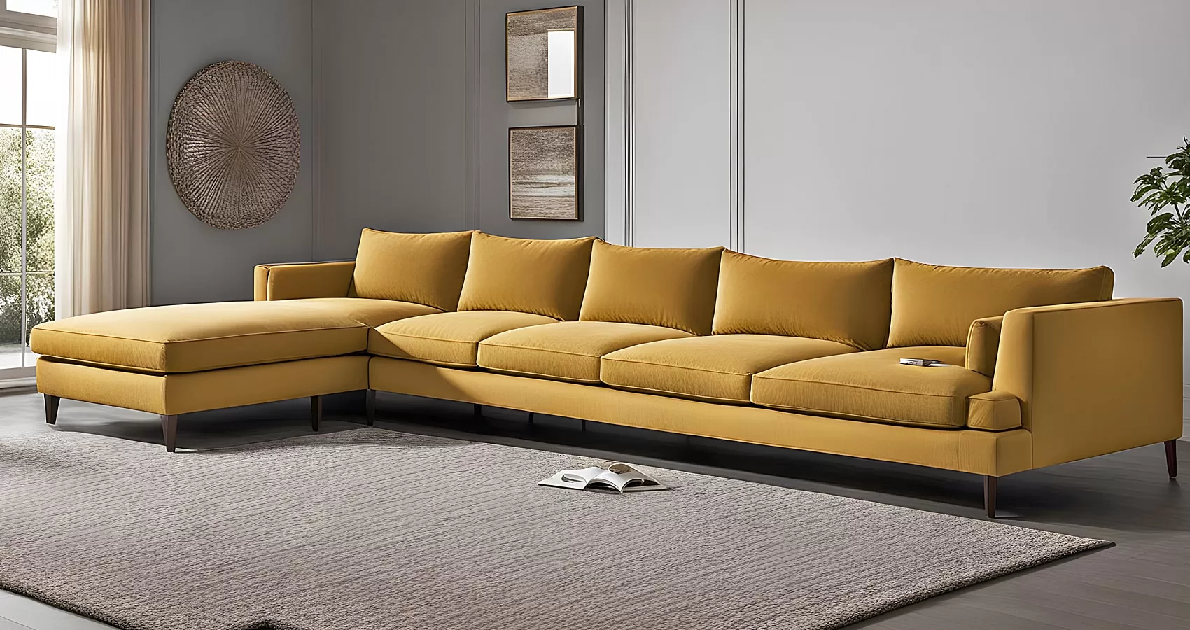Sofa with Chaise Lounge