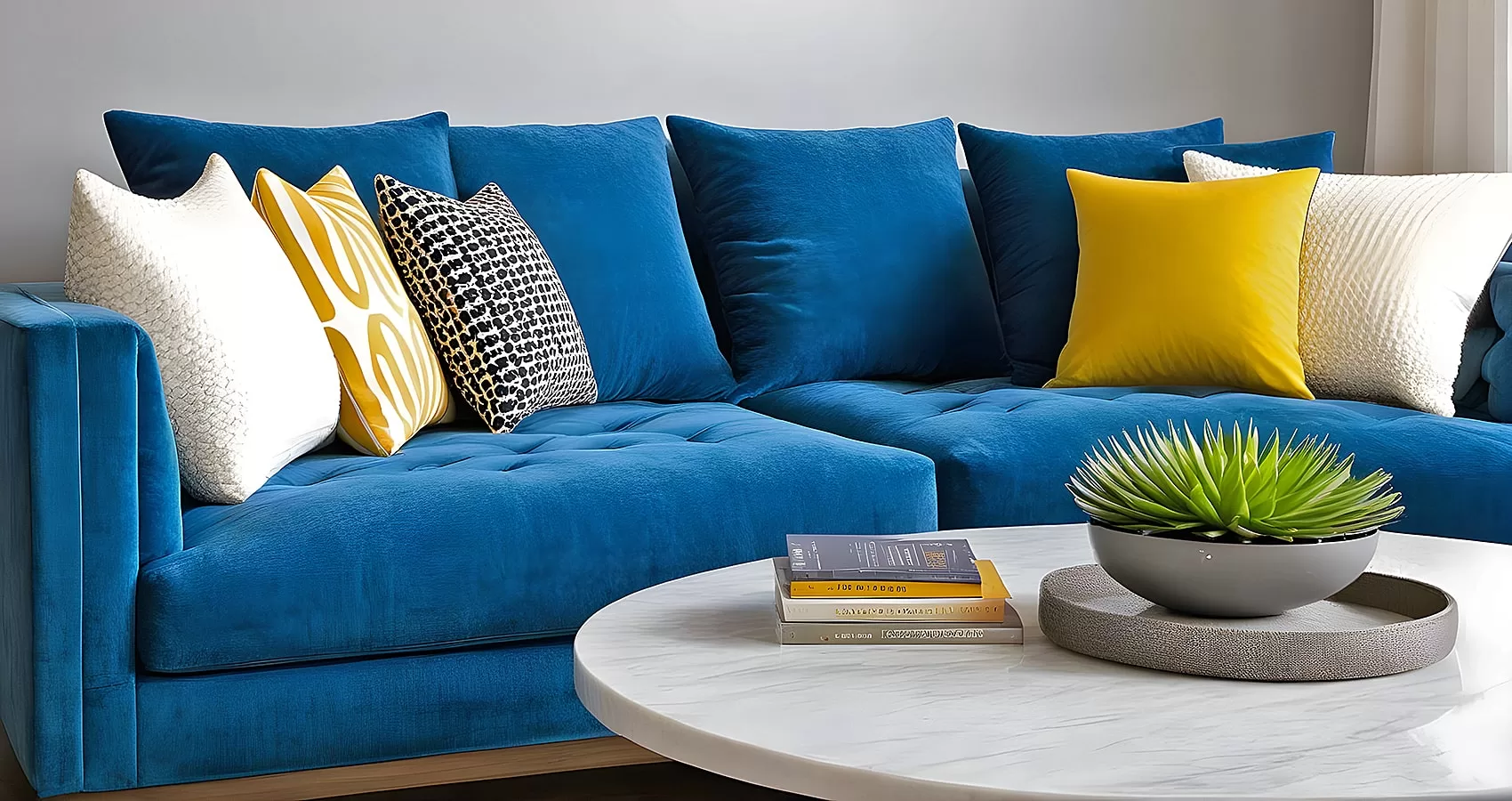 Blue Couch Pillows | Blue Couch Cushions | Blue Sofa Pillows