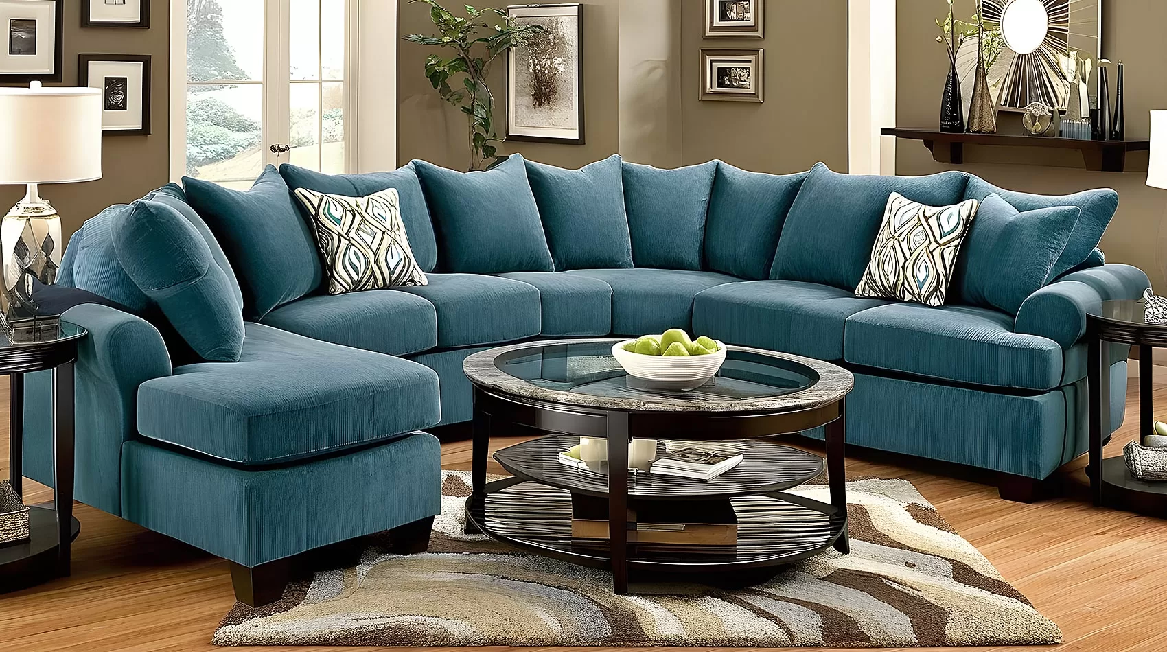 Blue Couch Sectional | Blue Sofa Sectional