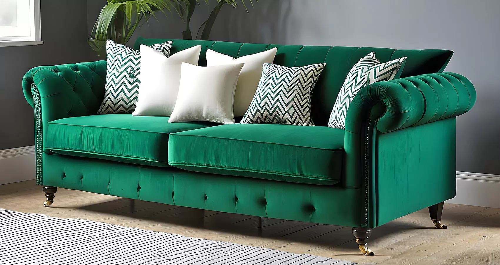 Emerald Green Couch | Emerald Green Sofa