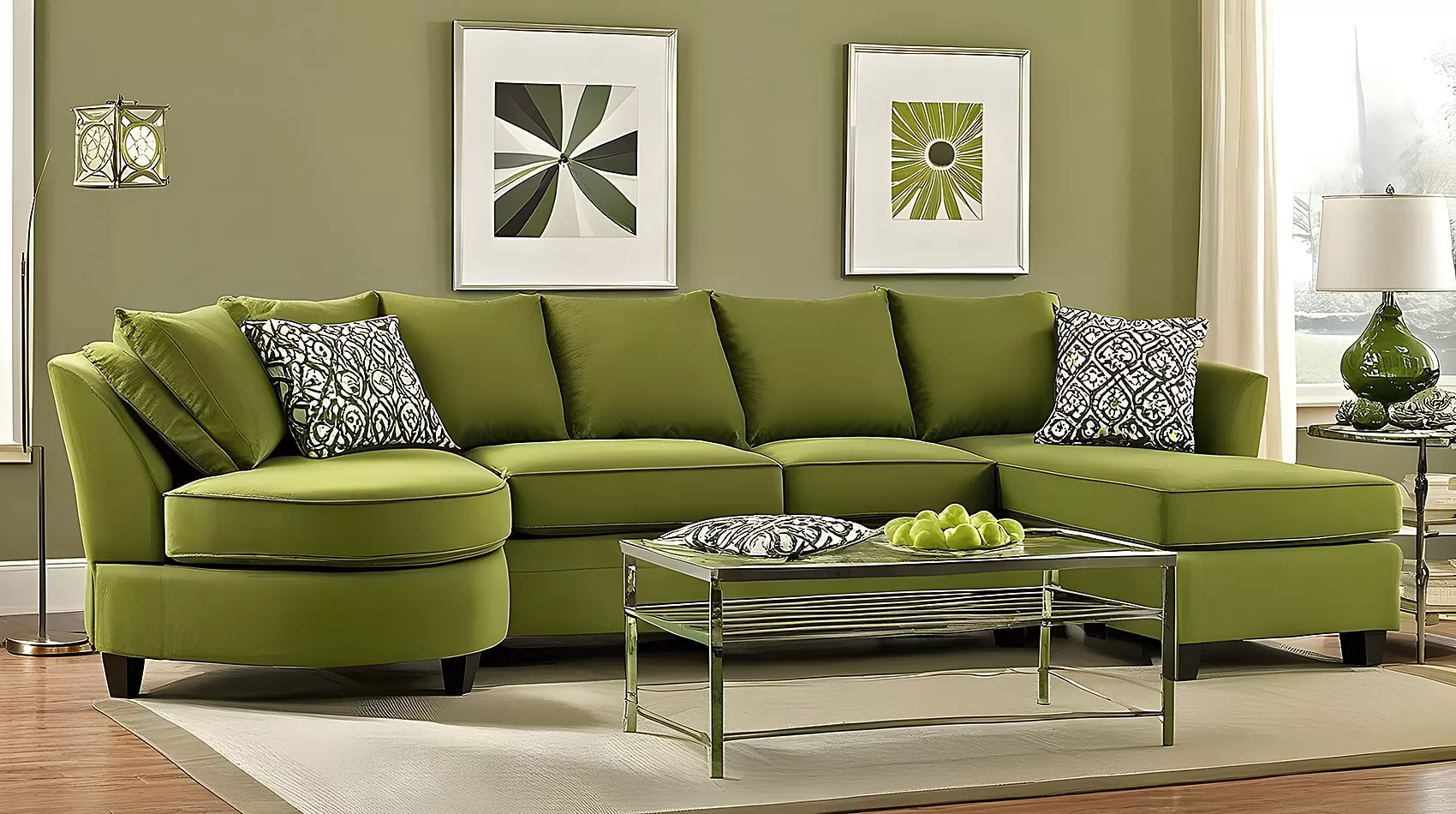 Olive Green Couch | Olive Green Sofa