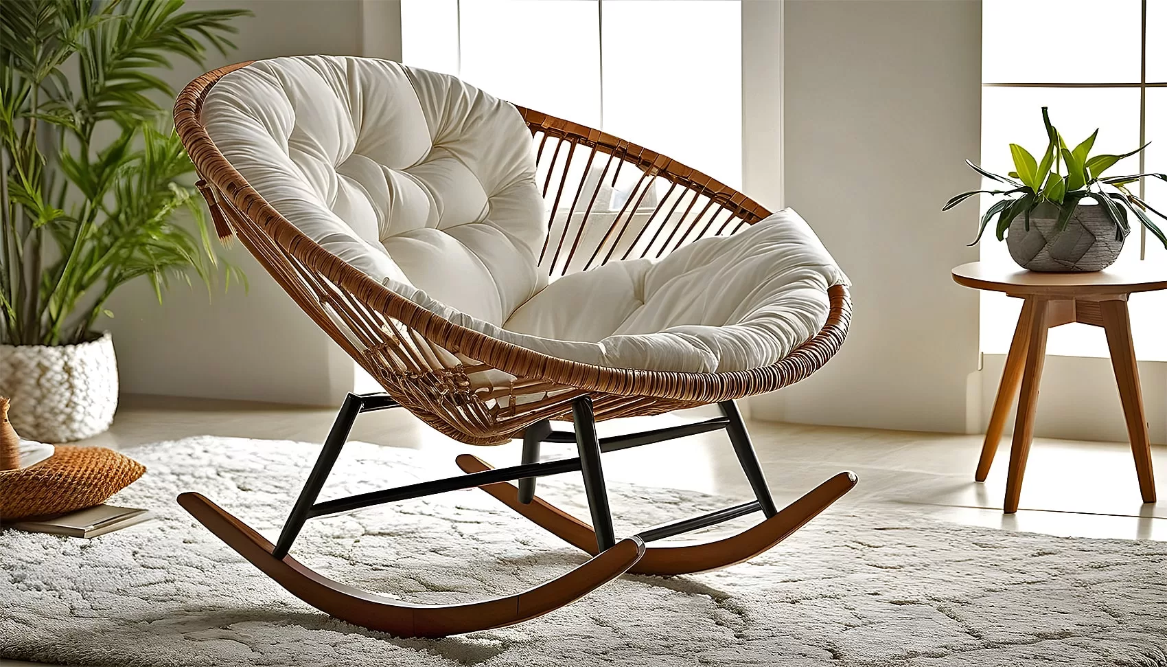 Papasan Rocking Chair