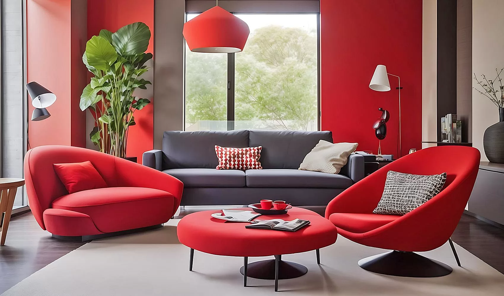 Red Couch Living Room Ideas | Living Room Ideas with Red Couch | Living Room Ideas Red Couch | Living Room with Red Sofa