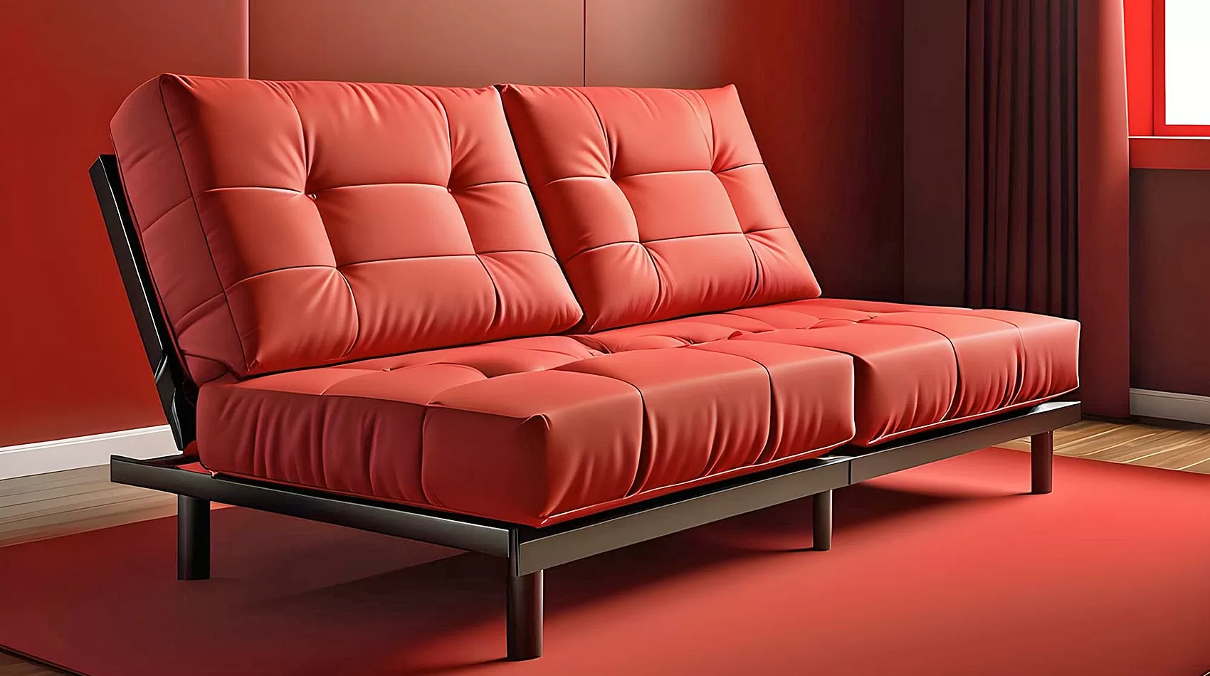 Red Sofa Sleeper | Red Sofa Bed: Style and Versatility Combined