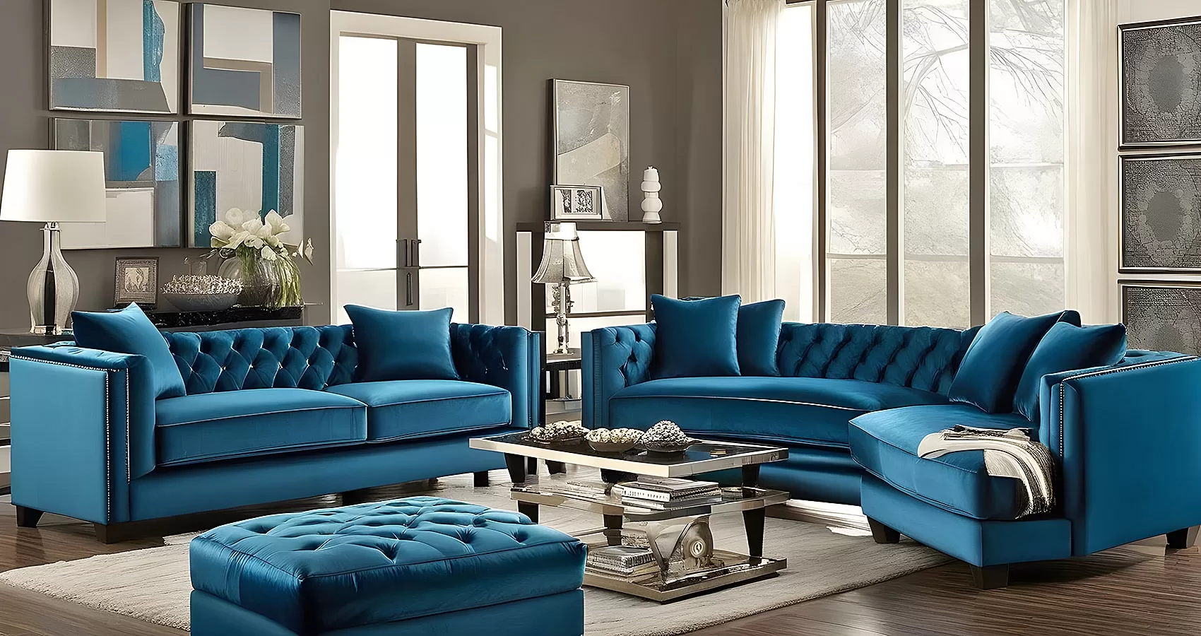 Blue Velvet Sofa | Blue Velvet Couch