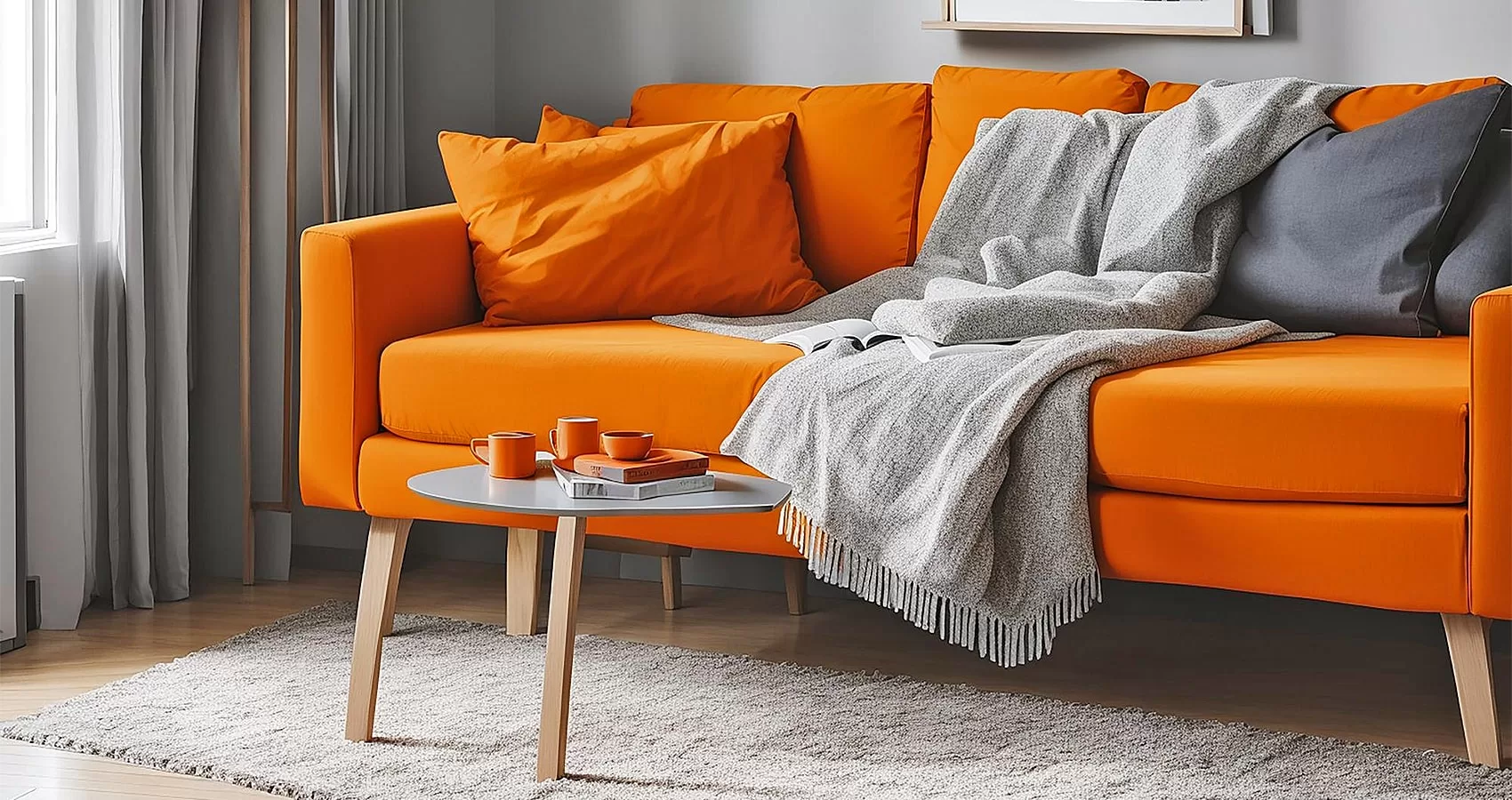 Orange Couch Ikea