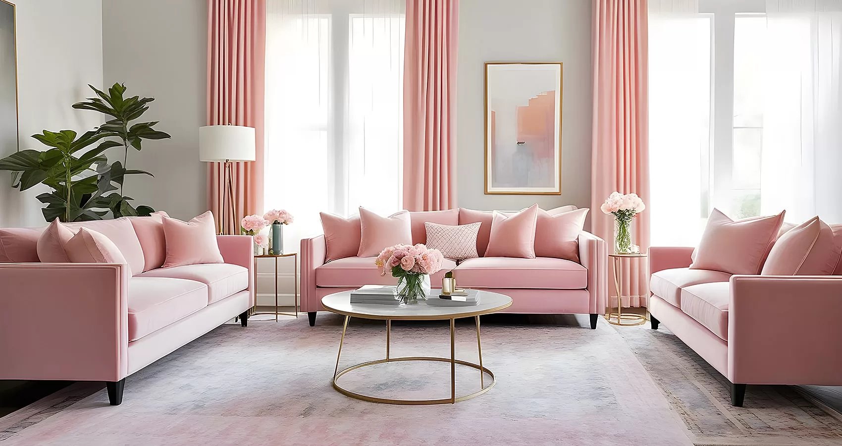 Blush Pink Sofa | Blush Pink Couch