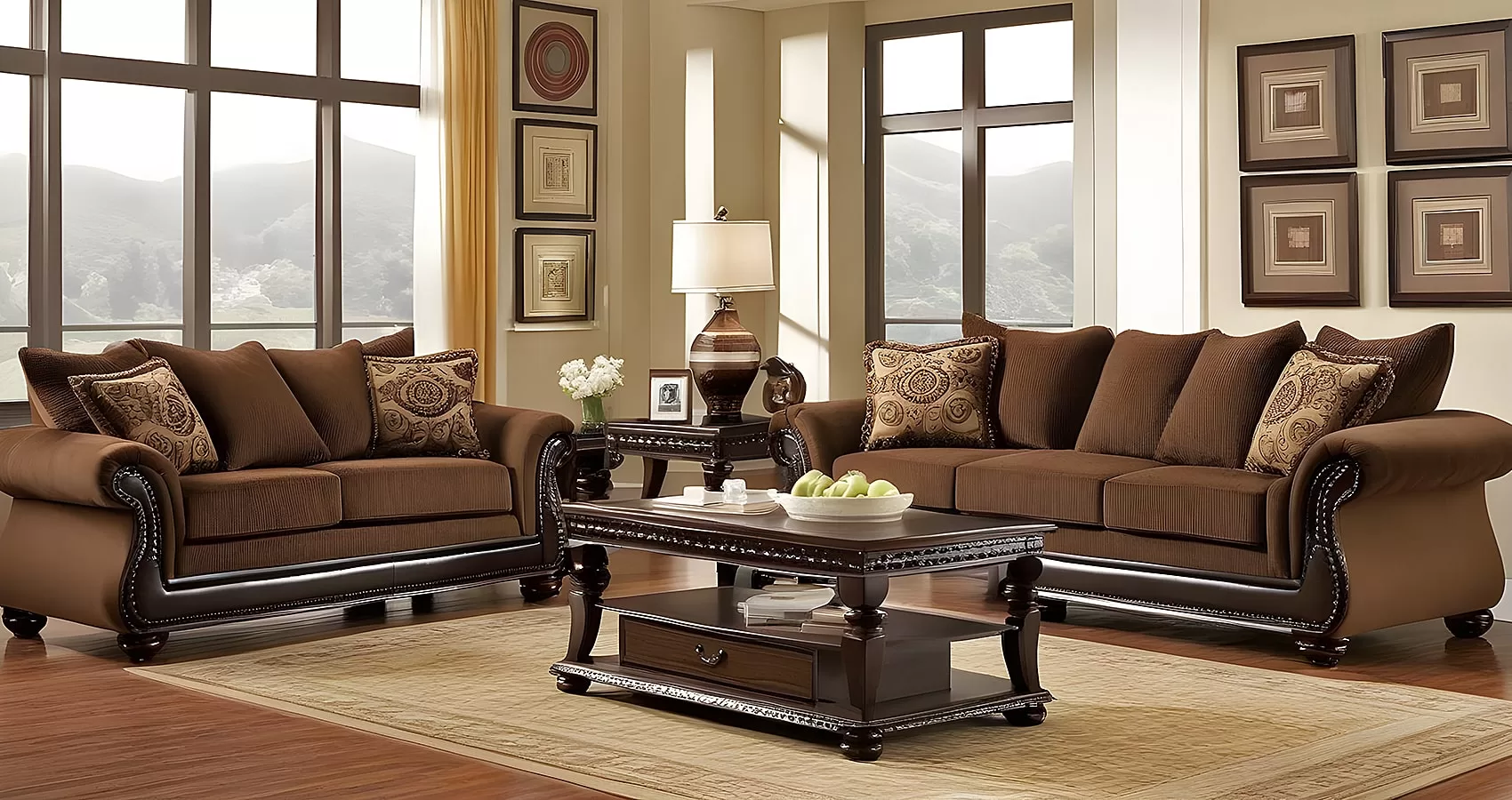 Brown Sofa Set | Brown Couch