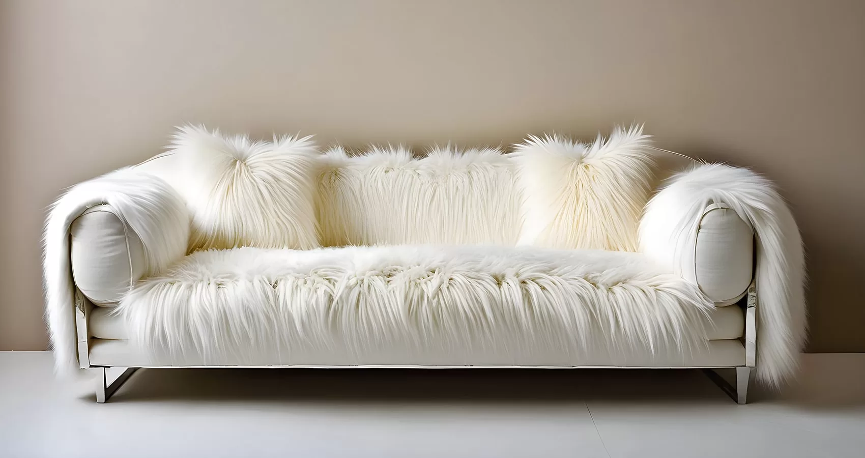 Fluffy White Couch | Fluffy White Sofa