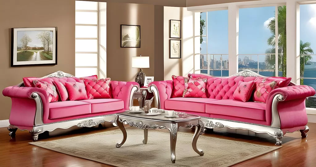 Hot Pink Couch Living Room Ideas | Hot Pink Sofas Living Room Ideas | Pink Sofa Living Room Ideas