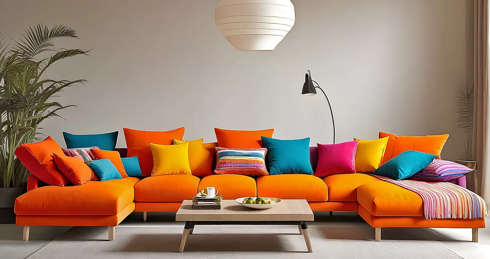 Orange Couch Throw Pillows | Orange Couch Pillows | Orange Sofa Pillows