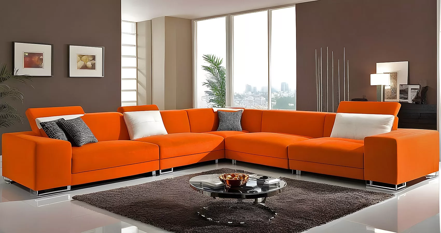 Orange Sofa | Orange Couch: