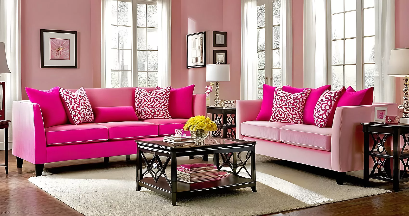 Pink Couch Pillows | Pink Sofa Pillows: Adding Comfort and Style