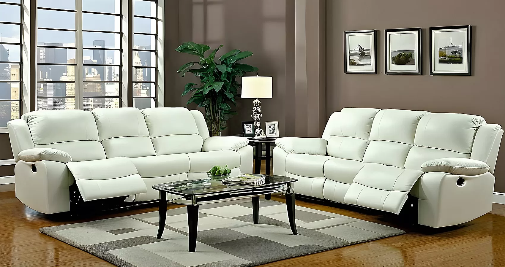 White Sofa Recliner | White Couch Recliners
