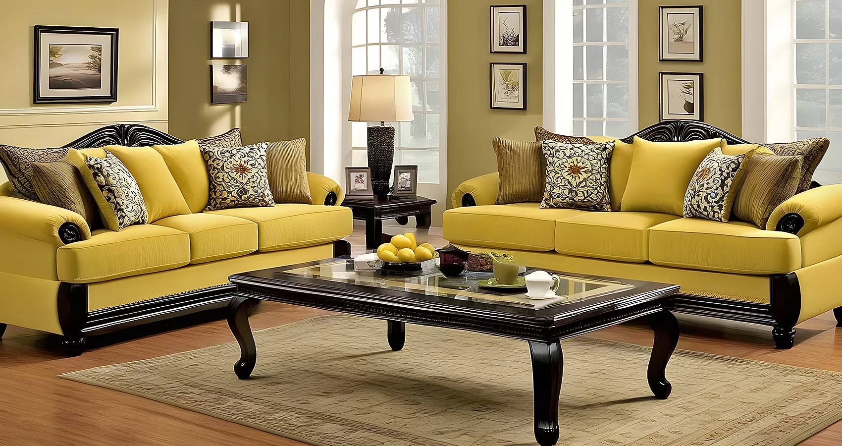 Living Room with Yellow Couch | Yellow Couch Living Room Ideas | Yellow Couch Living Room | Yellow Sofa Living Room