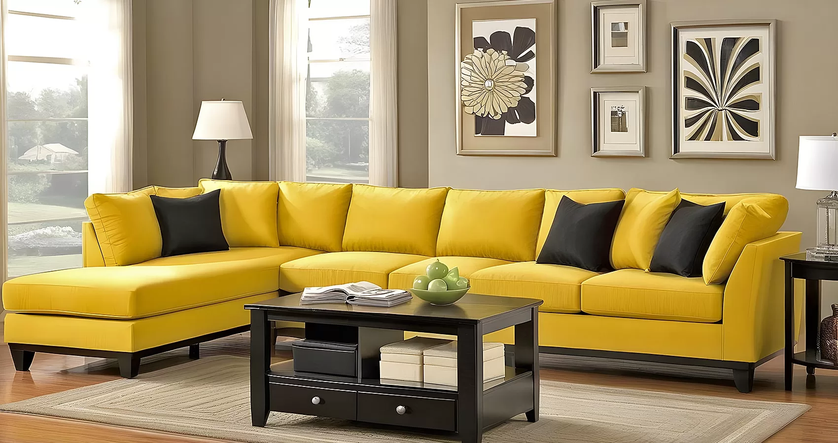 Yellow Couch Sectional | Yellow Sofa Sectional