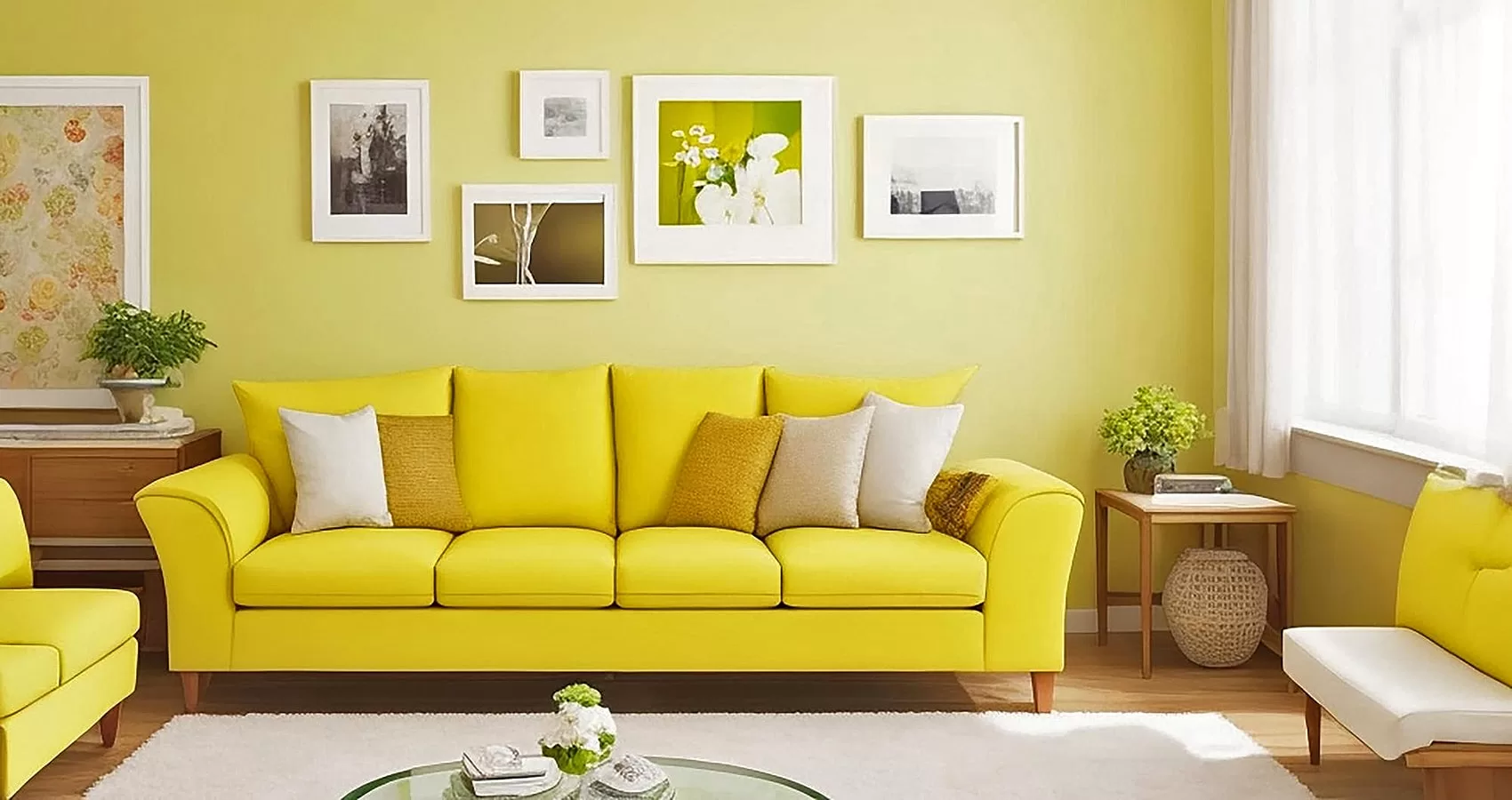 Bright Yellow Couch | Yellow Sofa | Yellow Sofa Set: Add Brightness to Your Living
