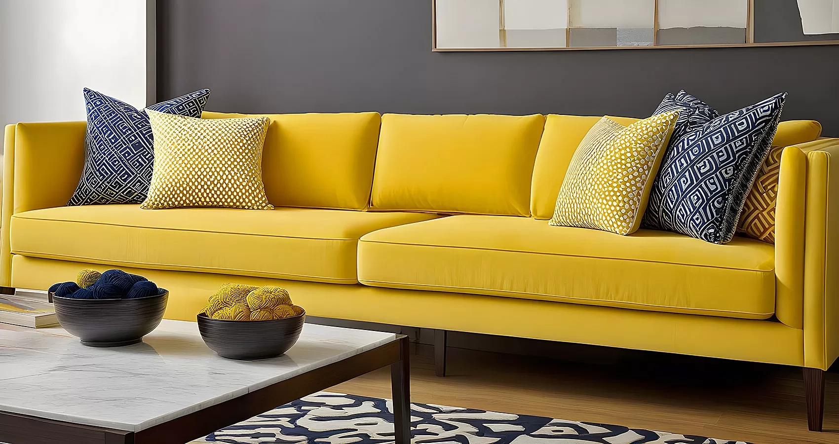 Yellow Couch Pillows | Yellow Sofa Pillows: Styling with Comfort