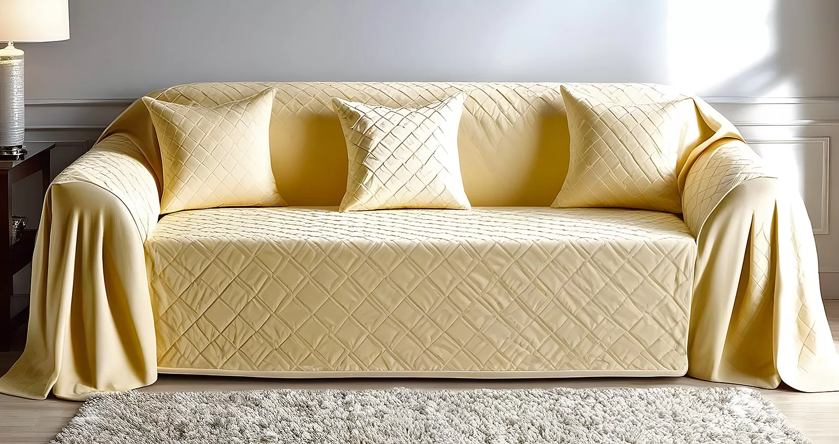 Cream Couch Cover and Cream Sofa Cover