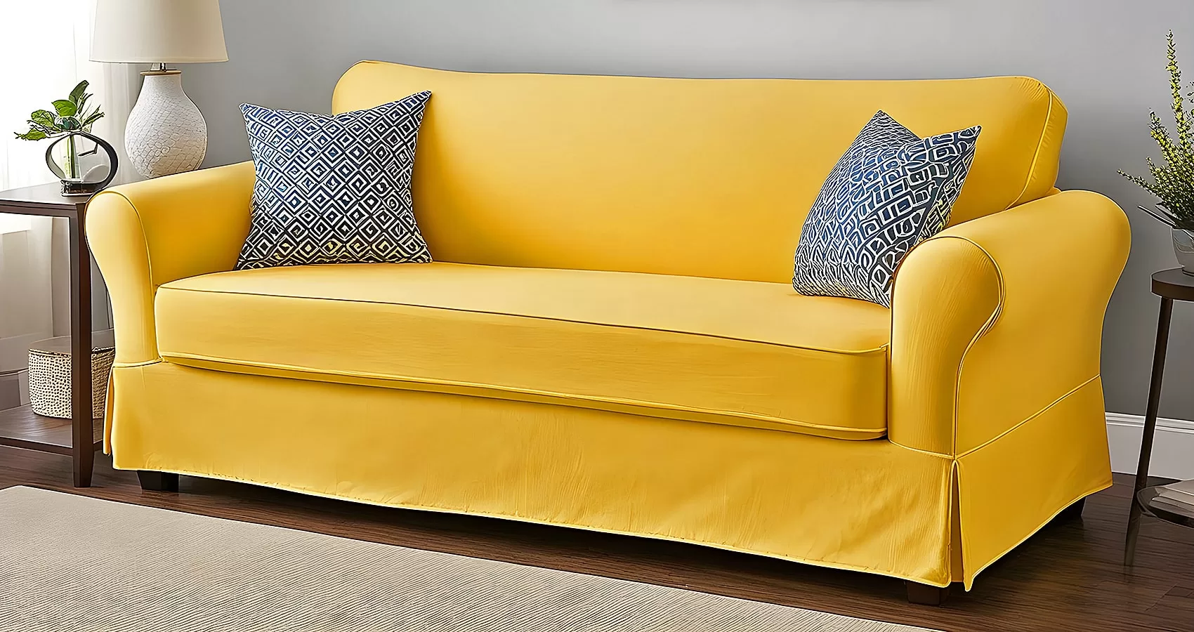 Yellow Couch Covers | Yellow Sofa Covers for Versatility | Yellow Couch Slipcovers