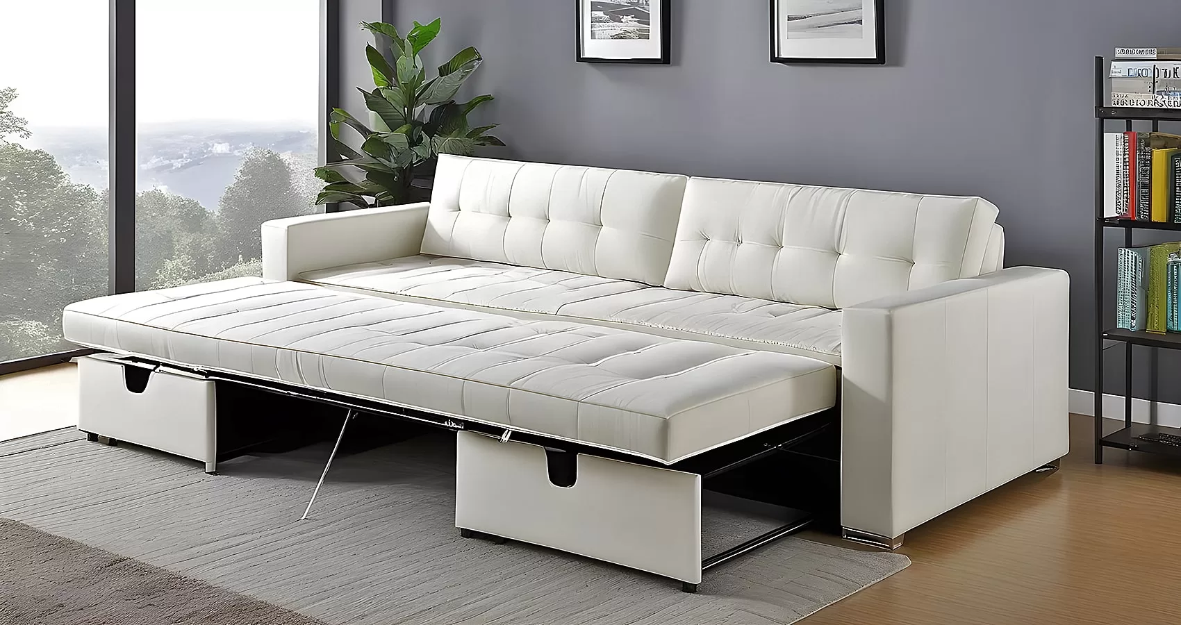 White Sofa Bed