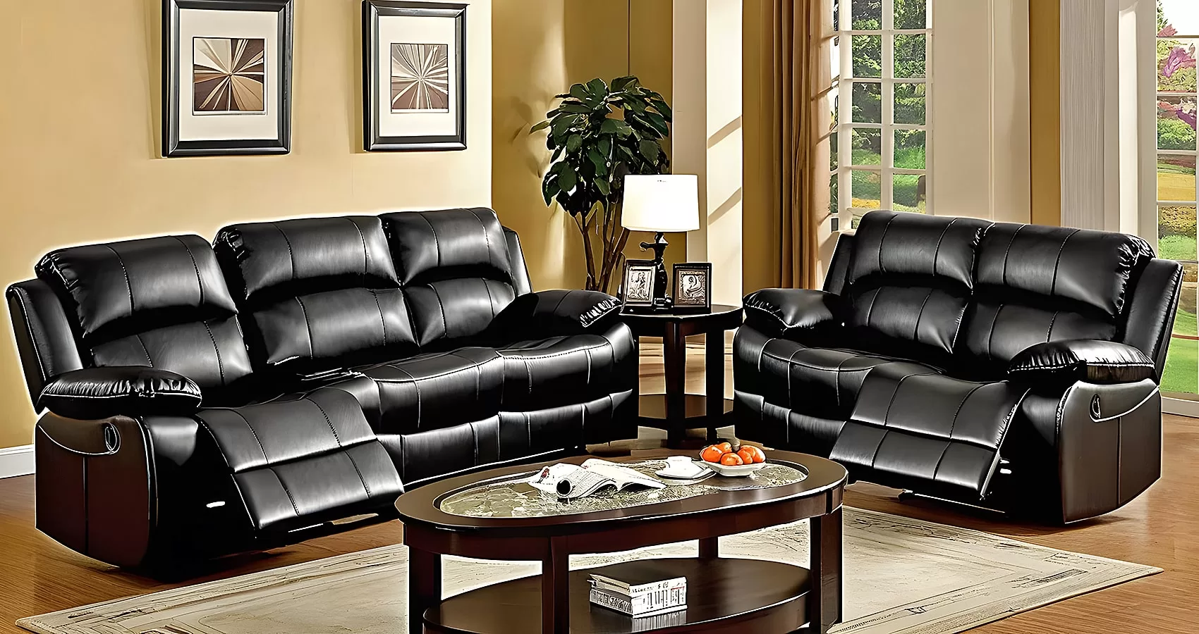 Black Sofa Recliner | Black Couch Recliner