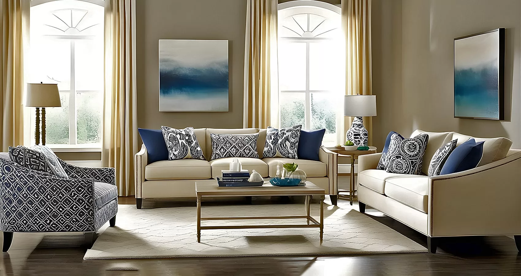 Beige Sofa and Loveseat Set: Creating a Timeless and Elegant Living Room