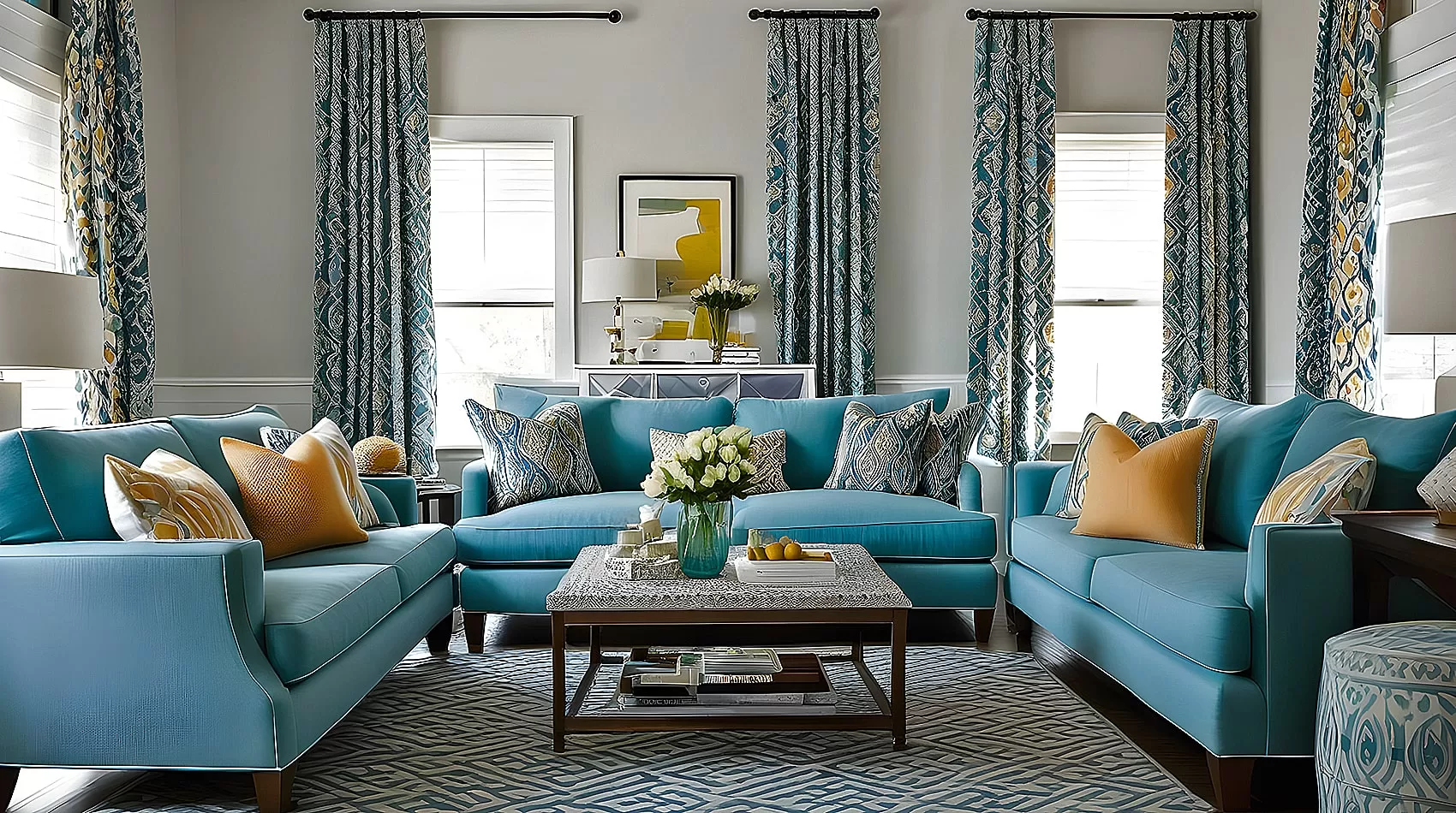 Blue Sofa Living Room Ideas