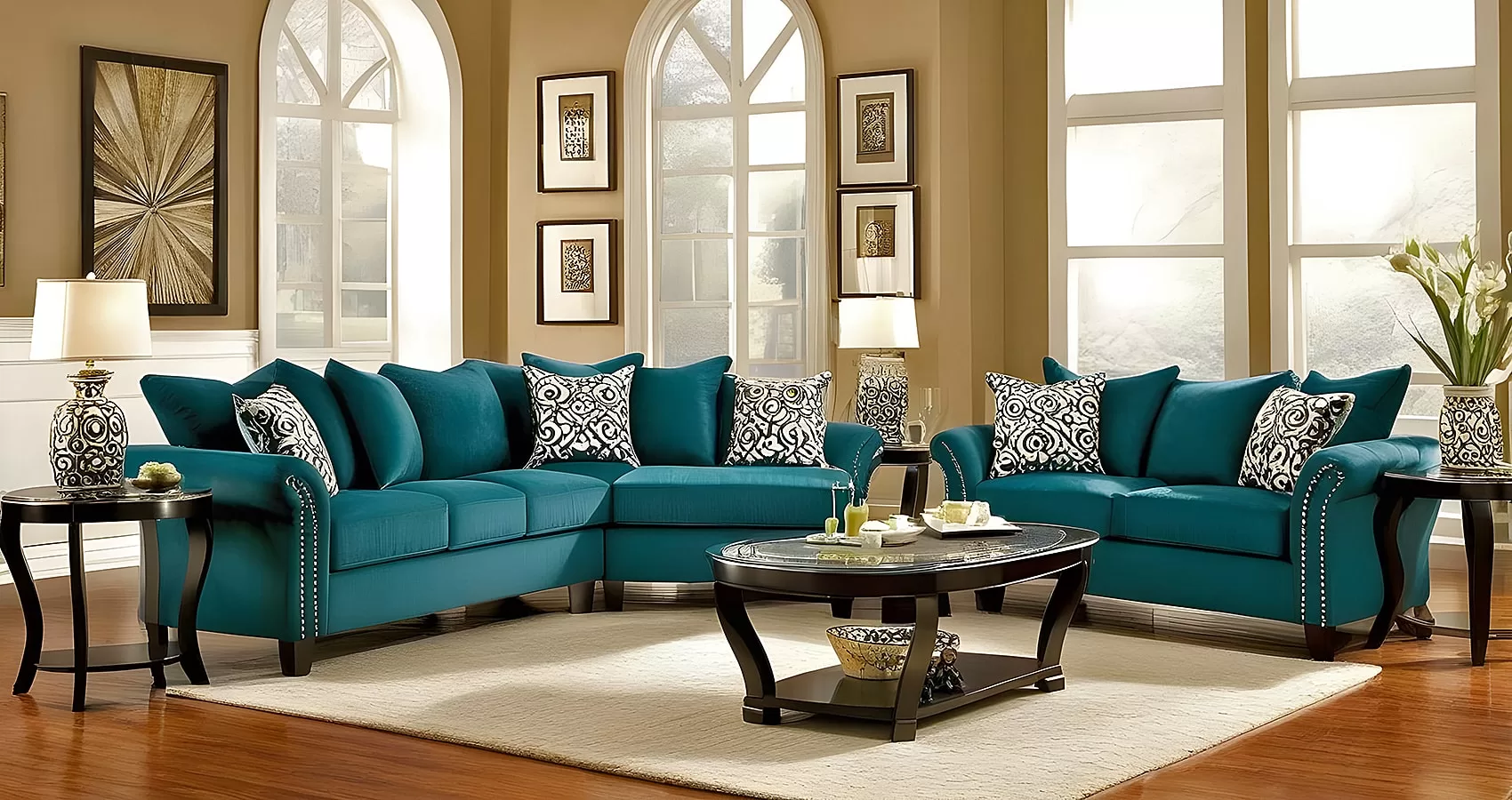 Sofa Living Room | Living Room Ideas Blue Sofa | Blue Couch in Living Room | Blue Couch Decor Ideas | Blue Couch for Living Room