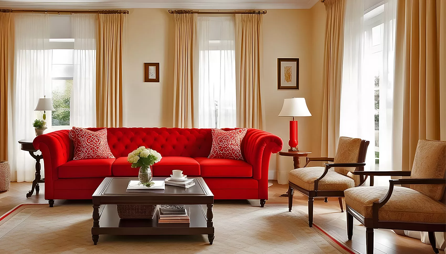 Red Couch | Red Sofa | Red Sofa Set