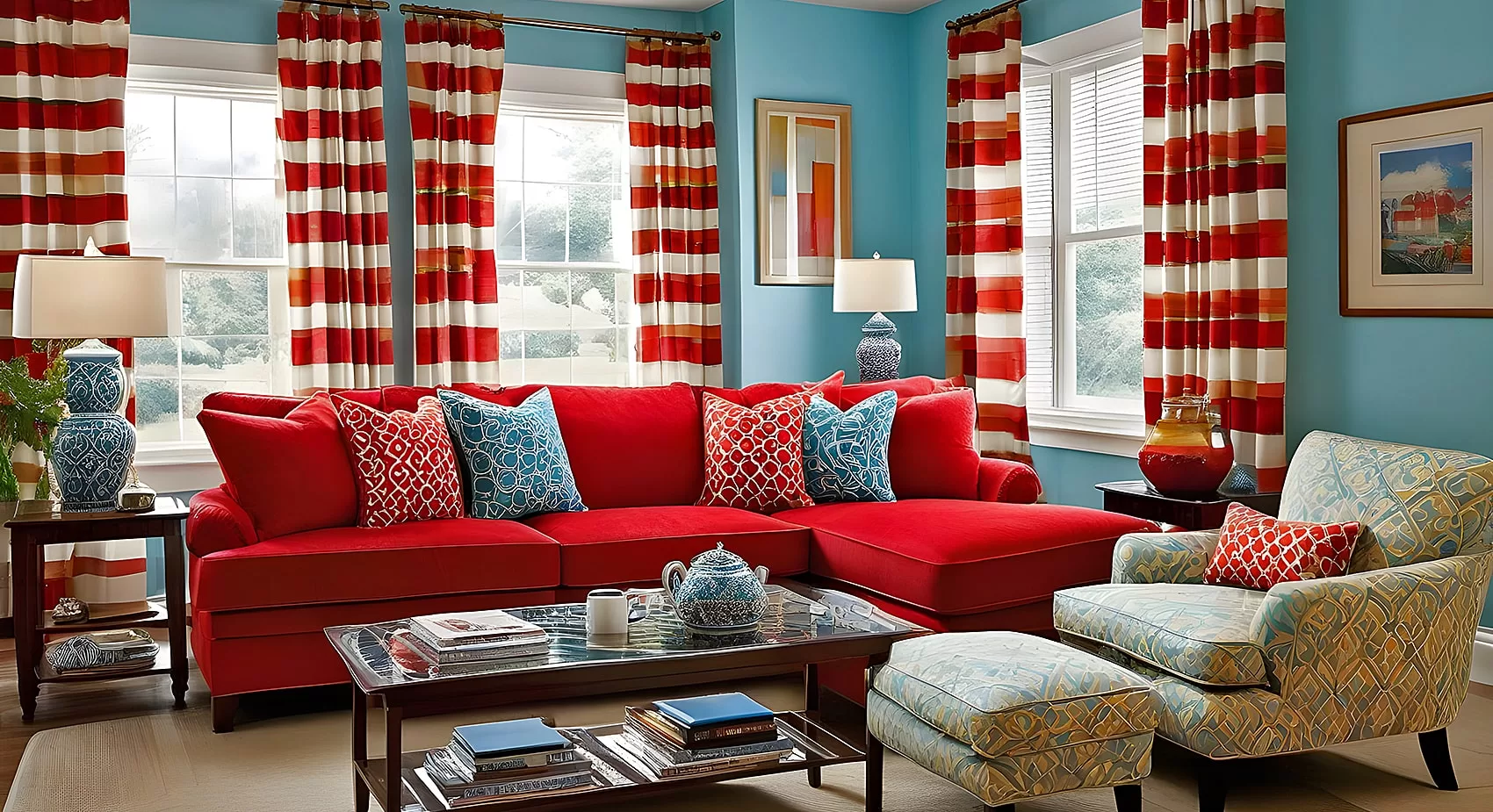 Red Couch | Red Sofa | Red Sofa Set