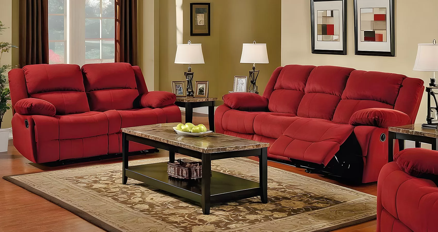 Red Sofa Recliner