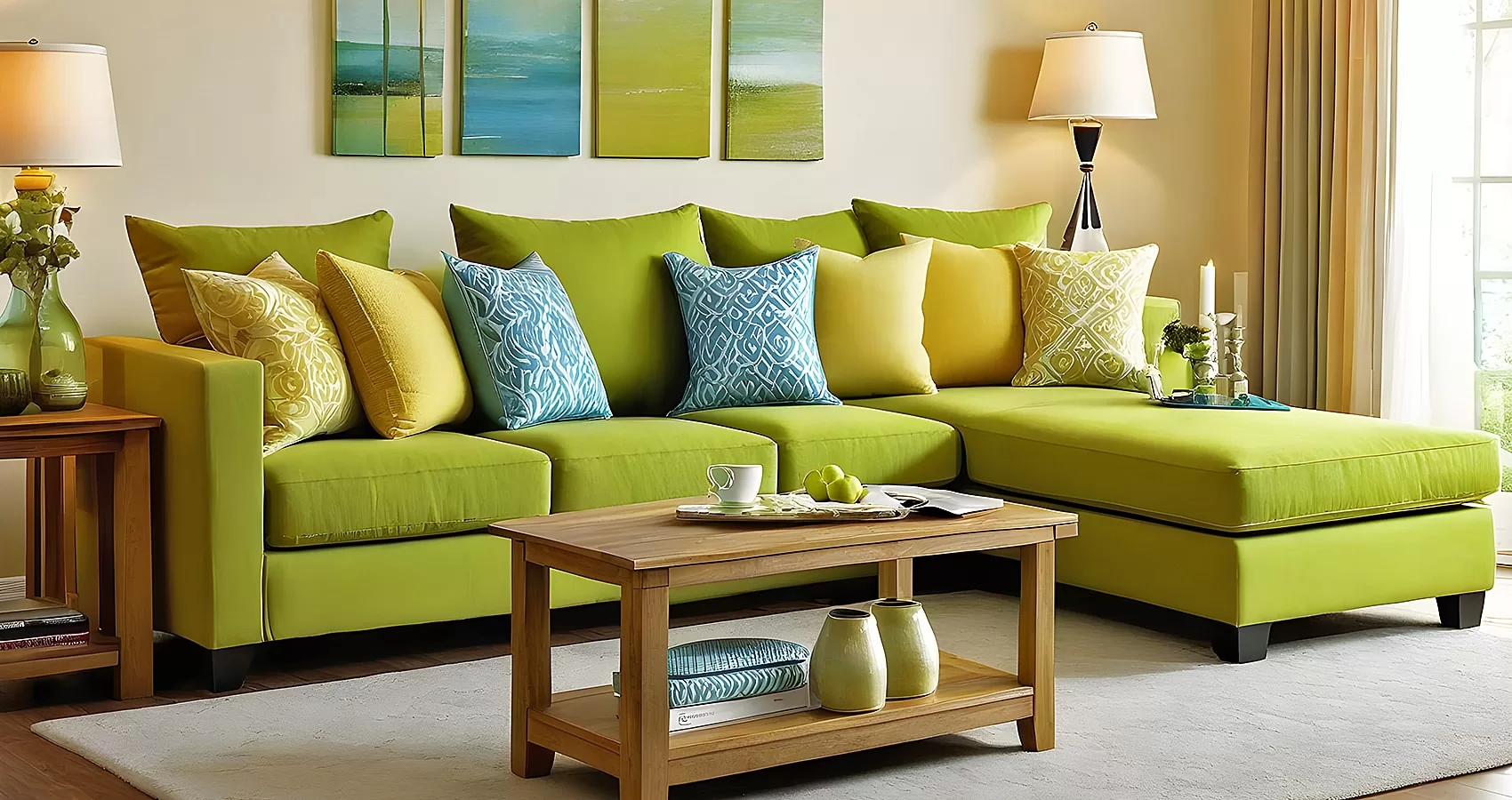 Green Couch Pillows | Green Sofa Pillows