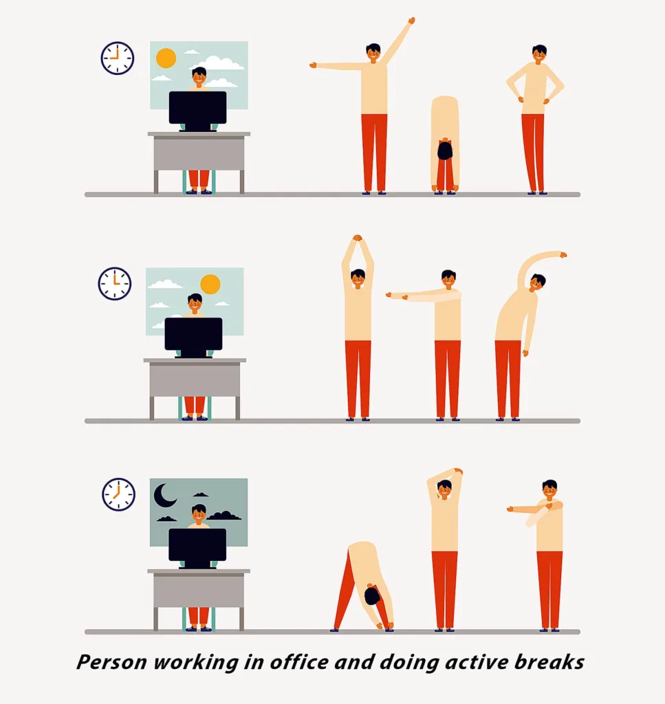 Take Breaks to prevent Back Pain