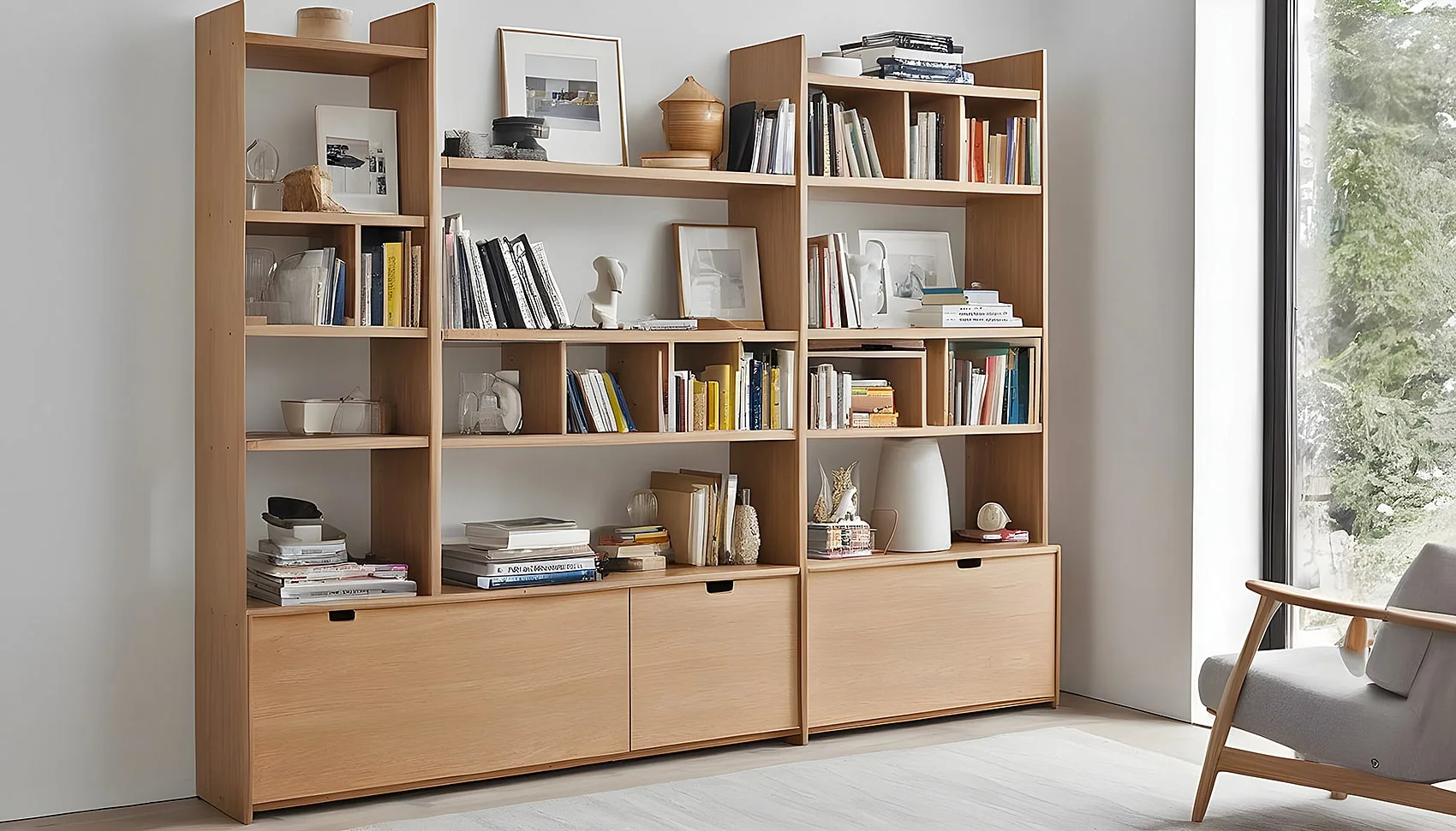 Scandinavian Bookshelves and Storage