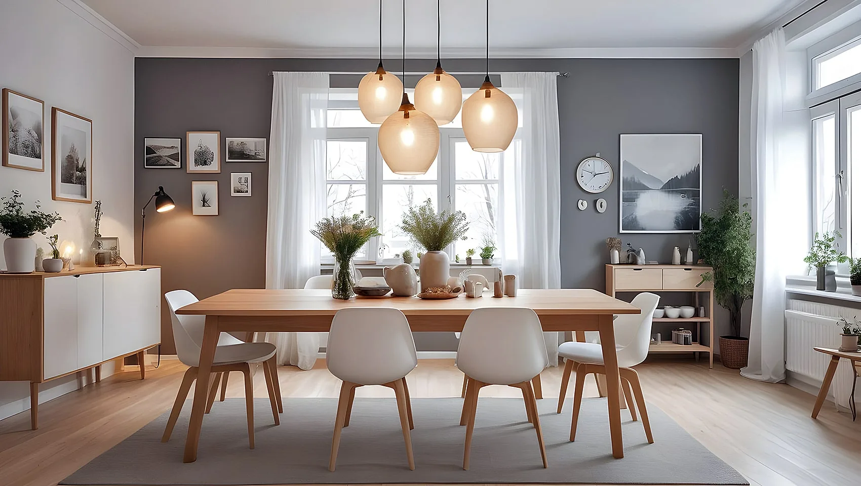 Scandinavian dining tables and chairs
