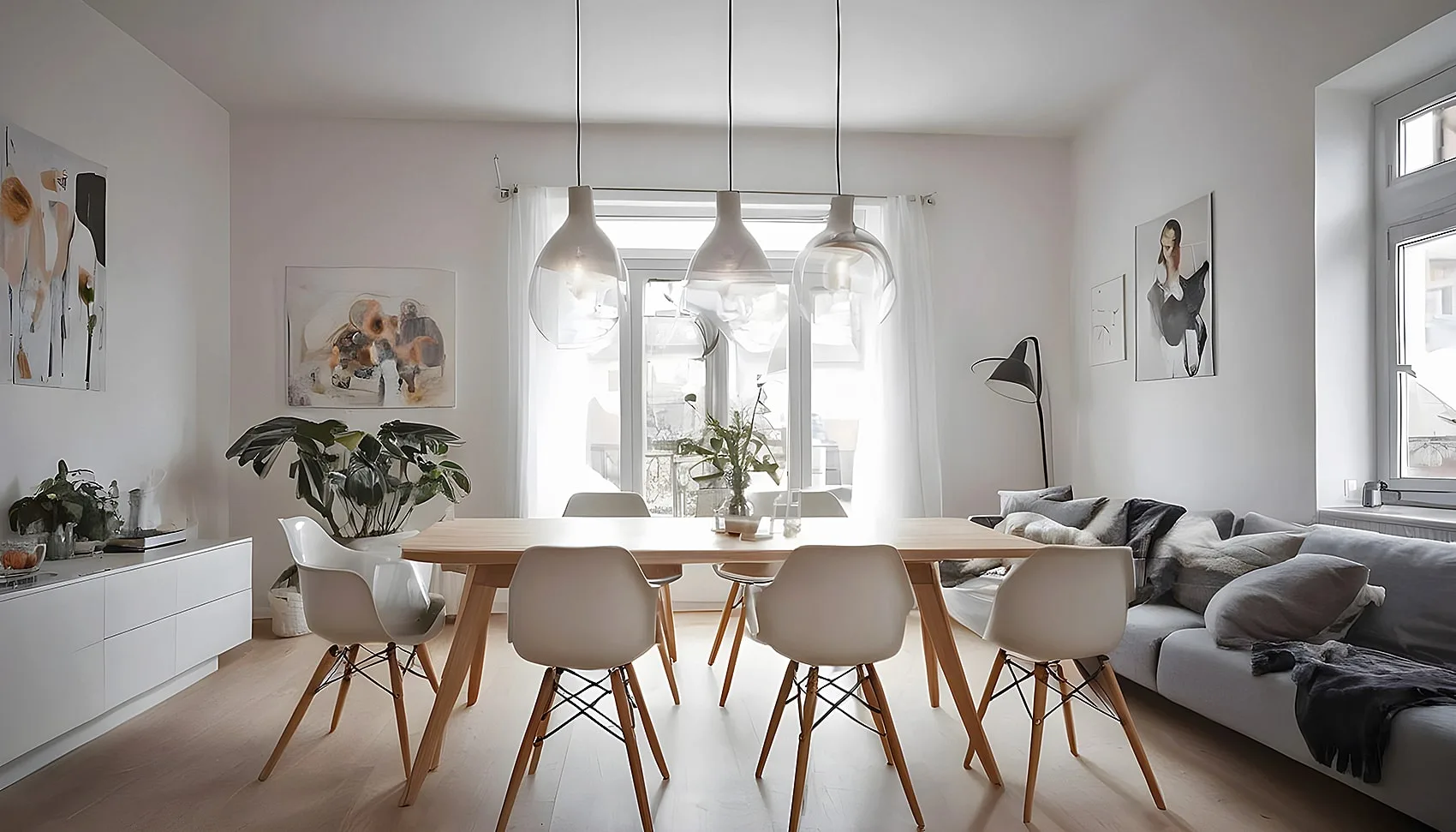 Scandinavian Plastic Dining Chairs