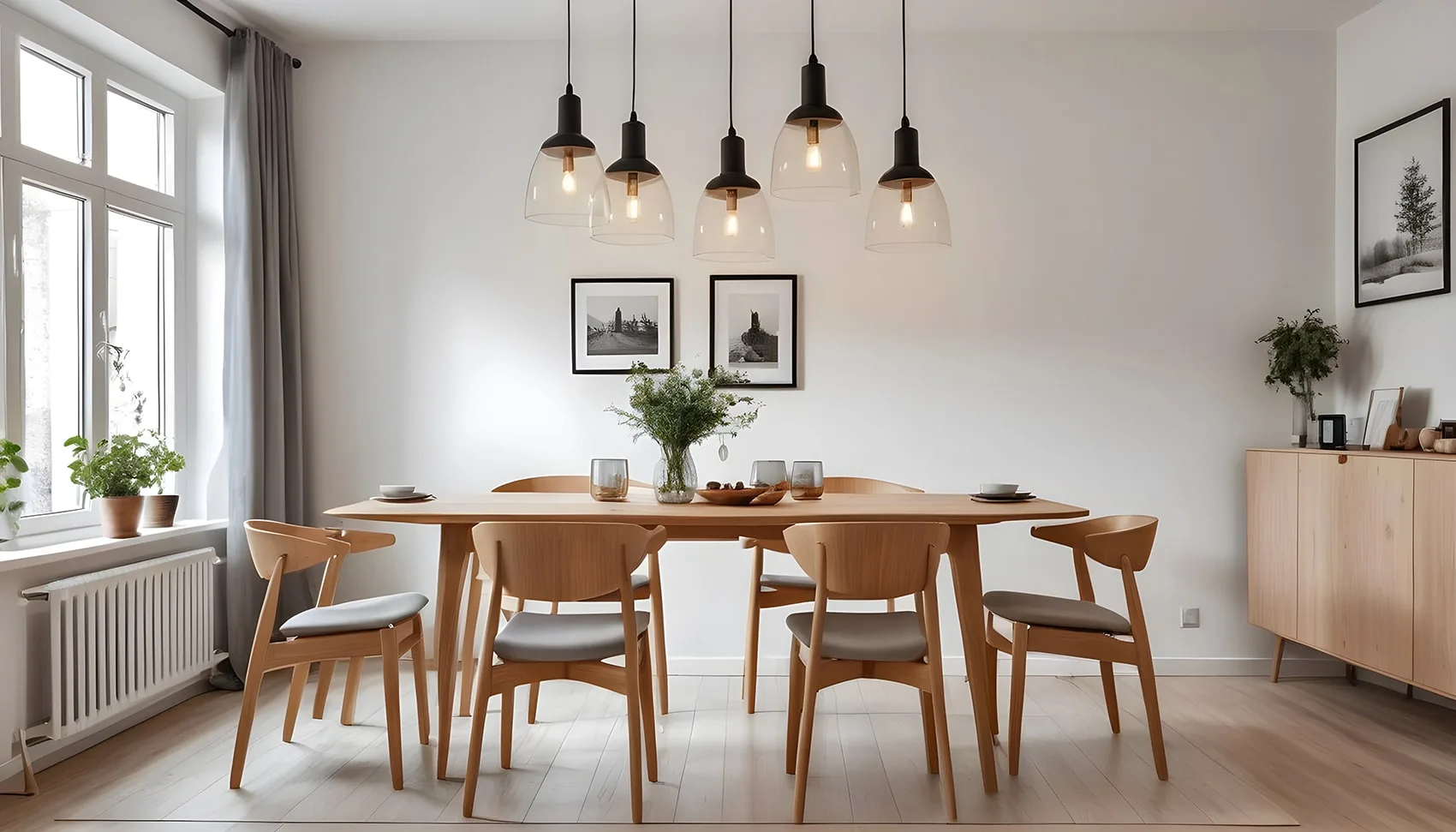 Scandinavian Wooden Dining Chairs